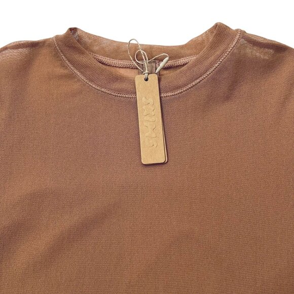 SKIMS Summer Mesh T-Shirt Sienna XXS - Picture 6 of 12